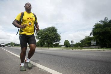 Na média, Carlos Dias percorreu 56 km por dia, distância superior a uma maratona / Foto:  Divulgação
